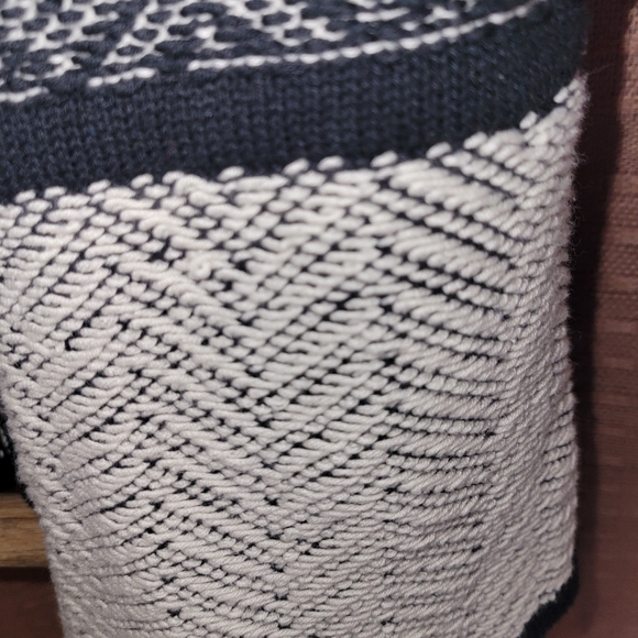 Lucky Brand Grey Black and White Oversized Sweater Cardigan - Picture 5 of 7